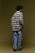 Vintage Plaid Shirt Logo Embroidered Top Jacket